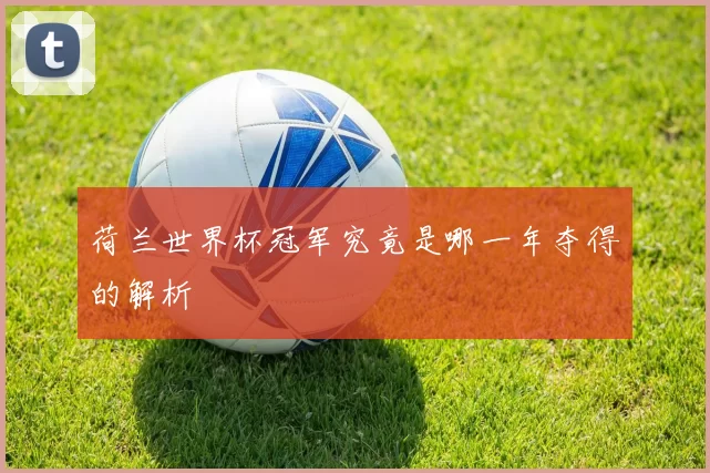 荷兰世界杯冠军究竟是哪一年夺得的解析
