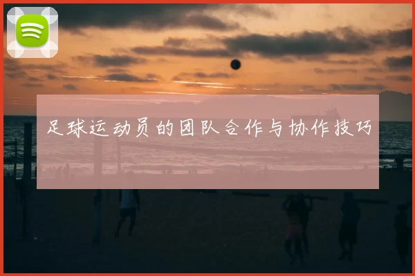 足球运动员的团队合作与协作技巧