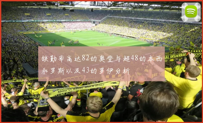 缺勤率高达82的奥登与超48的本西和罗斯以及43的罗伊分析