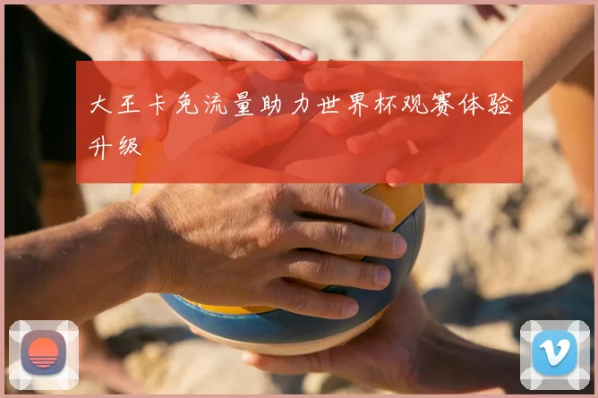 大王卡免流量助力世界杯观赛体验升级